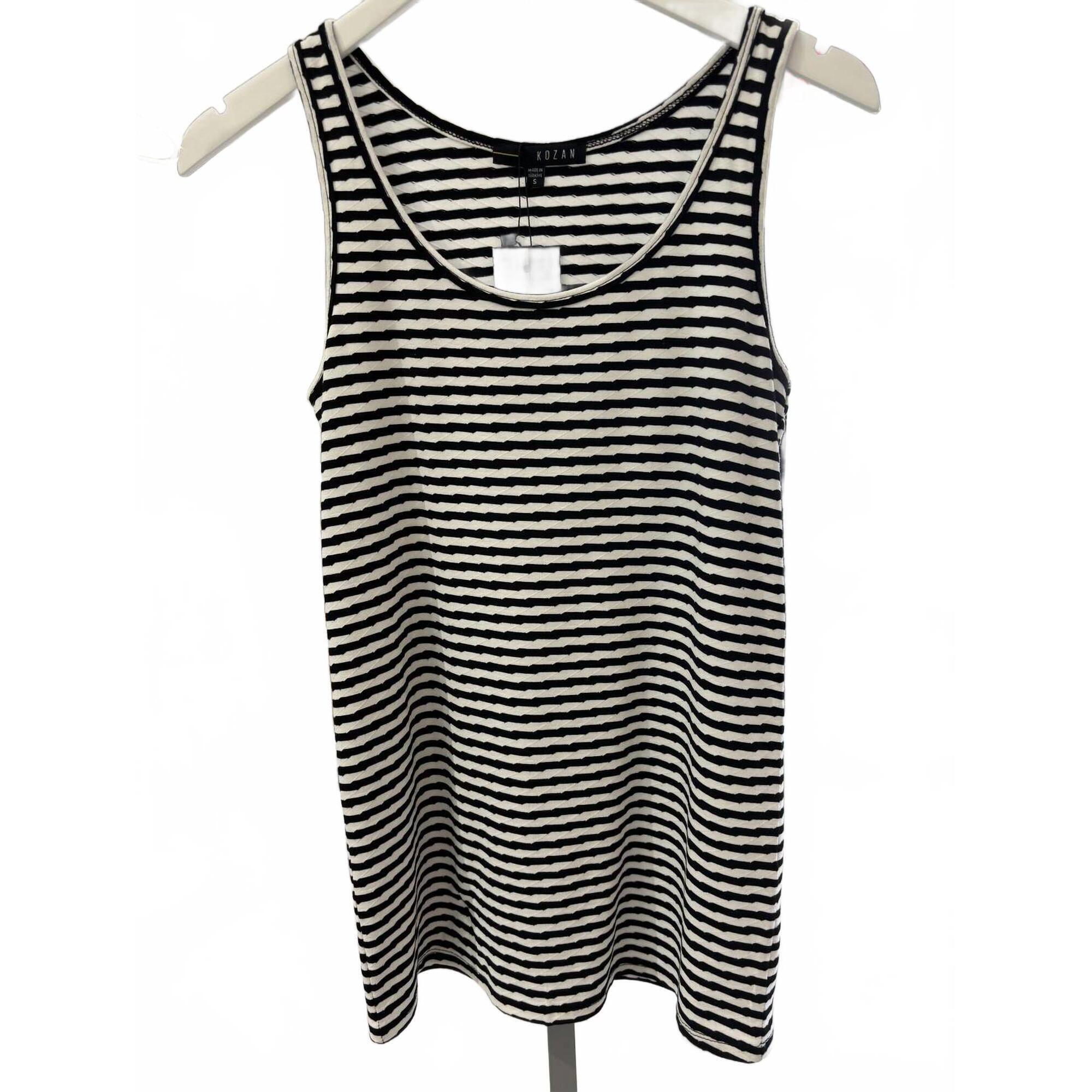 New Kozan Women's Jill Tank Top In Black/White Stripe